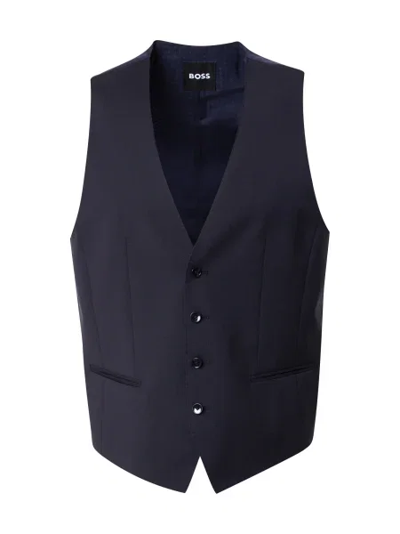 BOSS Vestă de costum H-Huge bleumarin negru