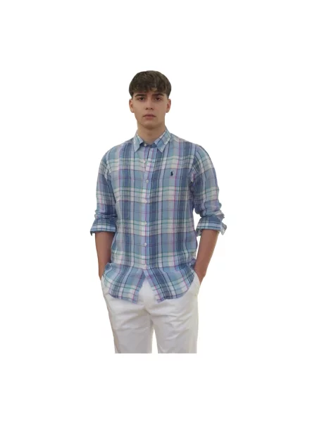 Koszula Polo Ralph Lauren casual niebieska