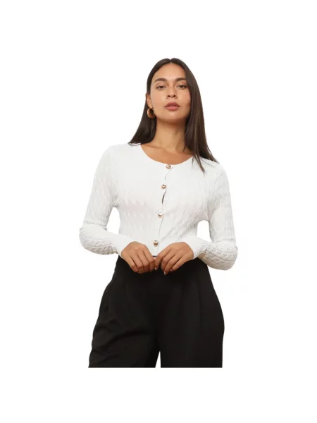 Pulover La Modeuse alb
