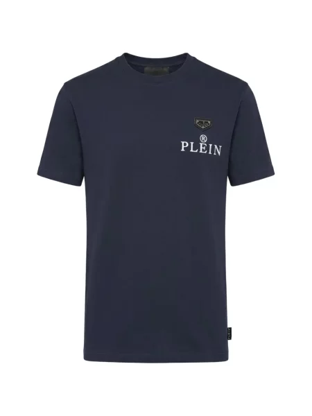 Tricou Philipp Plein din jerseu albastru