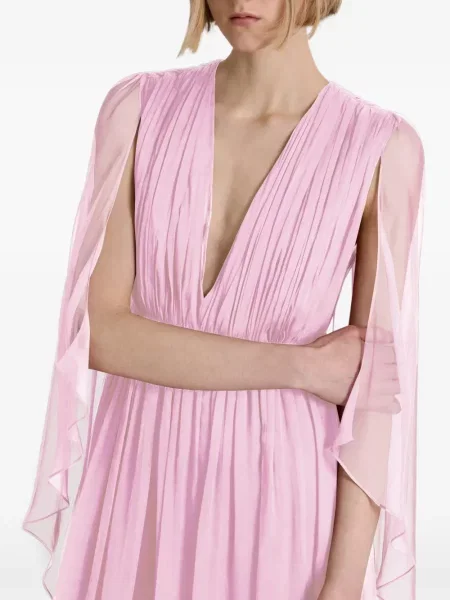 Rochie maxi Alberta Ferretti roz