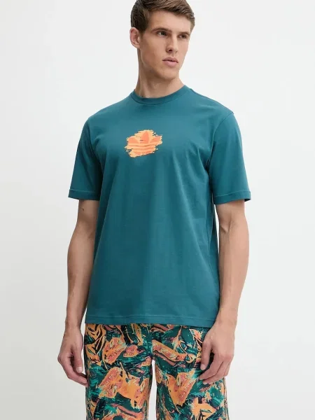 Тениска adidas Originals Graphic Tee тюркоазено с принт