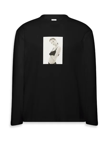 Calvin Klein Tricou CLASSIC KATE gri deschis / negru murdar alb