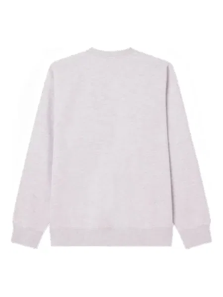 Hanorac crewneck Obey cu imagine gri