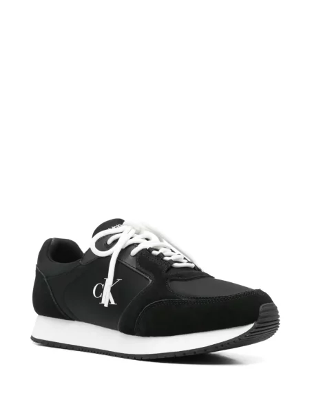 Sneakerși Calvin Klein Jeans cu imagine negru