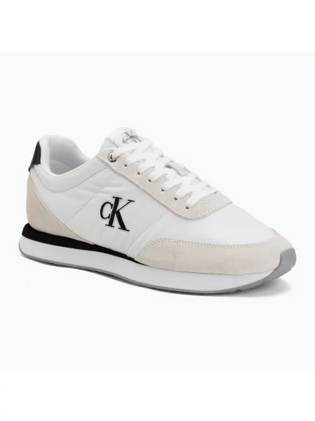 Încălțăminte pentru femei Calvin Klein Retro Runner Lace Up MG bright white/black alb