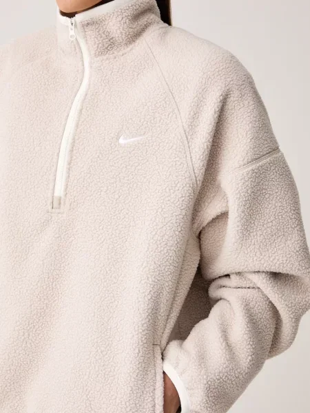 Nike Sportswear polár pulóver női bézs