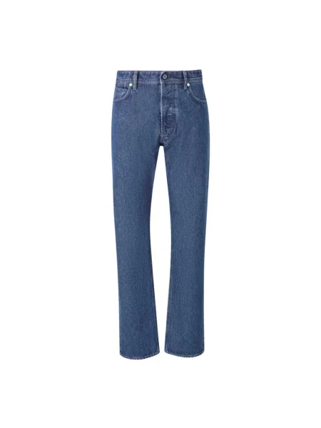 Jeansy straight leg Stone Island z kamieniami niebieskie