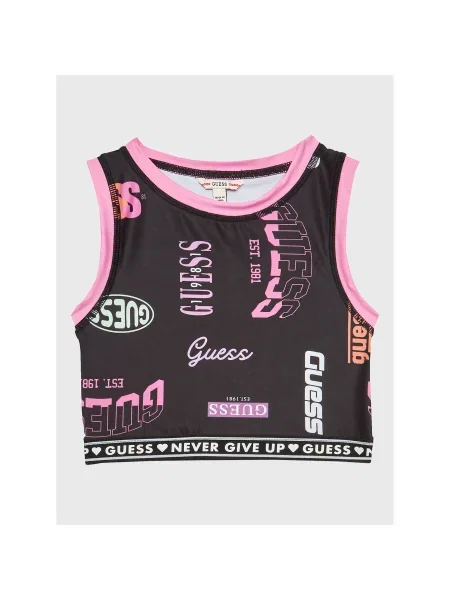Guess Felső Slim Fit fekete