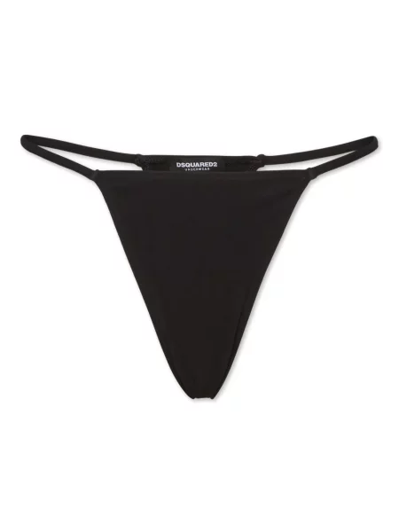 Chiloți tanga Dsquared2 negru