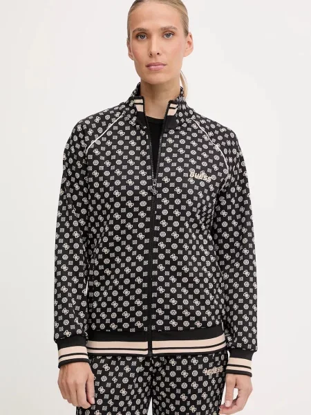 Guess bluza AGGIE wzorzysta czarny