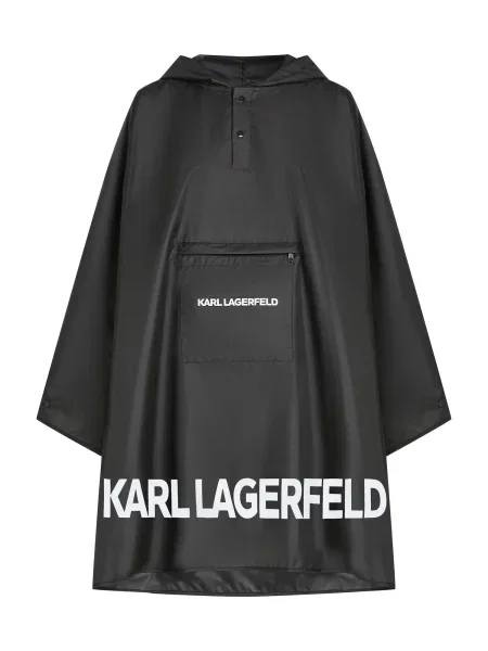 Karl Lagerfeld poncho de tranzitie oversize negru
