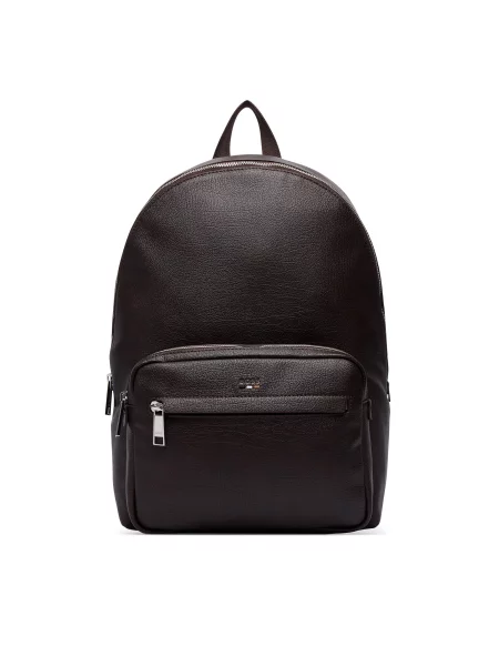 BOSS nahrbtnik iz umetnega usnja Ray_RP_Backpack rjava