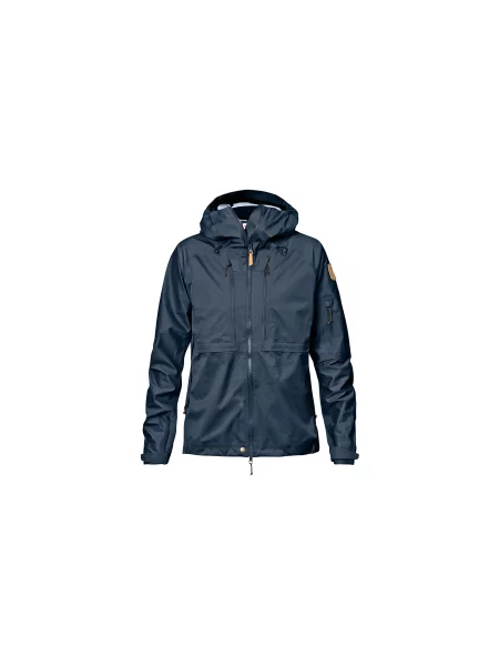 Fjällräven Keb Eco-Shell Jacket Dark Navy Kobiety Kurtki Fjällräven Size: S niebieski