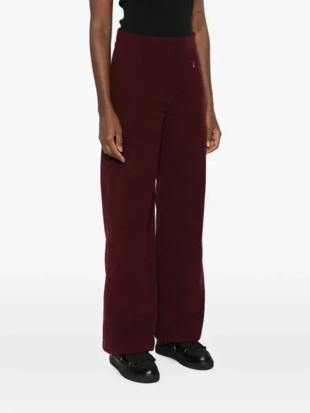 Pantaloni palazzo We Norwegians roșu