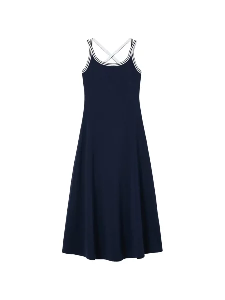 Rochie midi B+ab cu bretele albastru