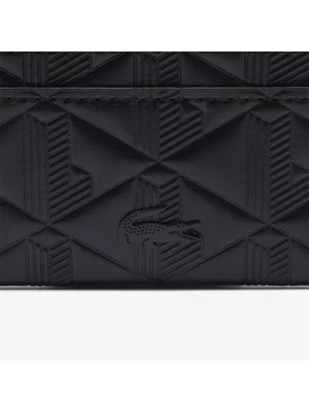 Lacoste Etui Na Karty Maheki Z Monogramem czarne