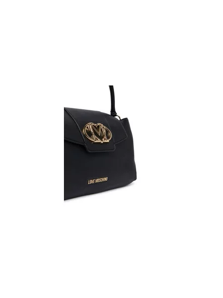 Love Moschino klasična torbica iz umetnega usnja črna
