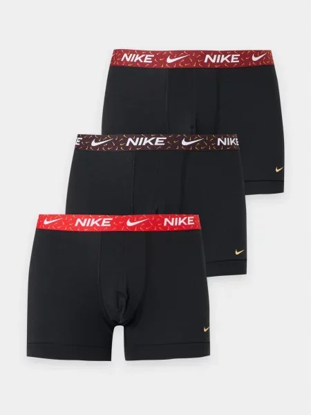 NIKE Underwear Boxer trumpikės Everyday tamsiai pilka / ryškiai raudona balta