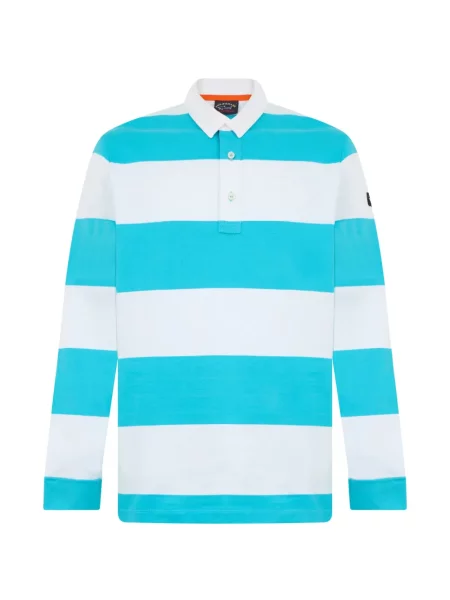 Lung tricou polo Paul & Shark albastru