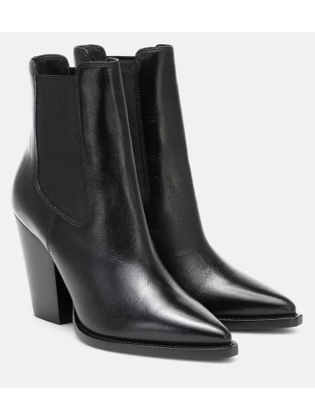 Botine chelsea Saint Laurent din piele negru
