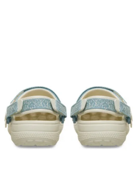 Šľapky Crocs Clsc Dnm Flwr Adj BackstrapCgK sivá