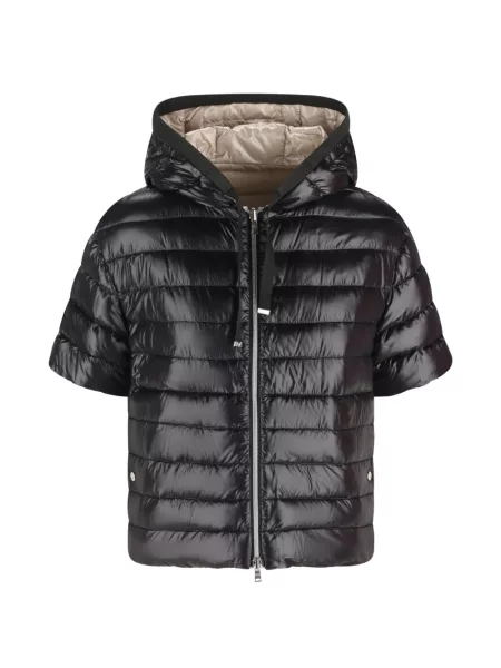 Geacă Herno cu glugă scurtă negru