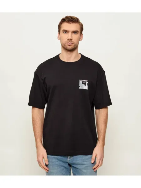 BOSS ORANGE Tricou Te_Citylights | Relaxed fit negru