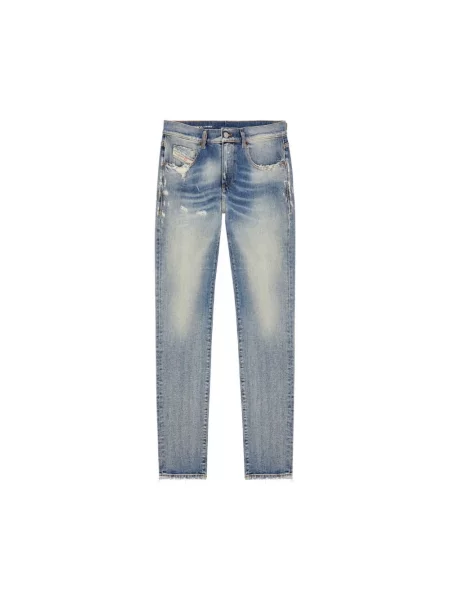 Jeansy Diesel 2019 D-STRUKT z 5 kieszeniami niebieskie