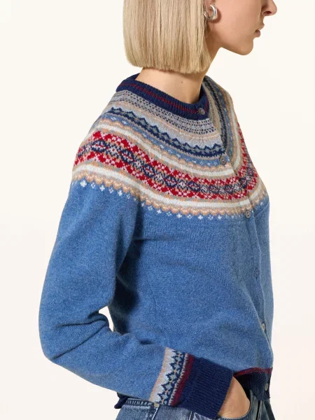 Eribé Kardigan Alpine blau czerwony