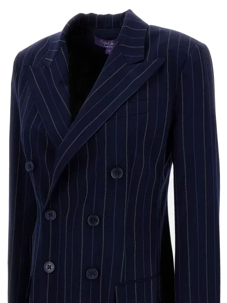 Ριγέ κοστούμι μίνι φόρεμα Ralph Lauren Collection μπλε