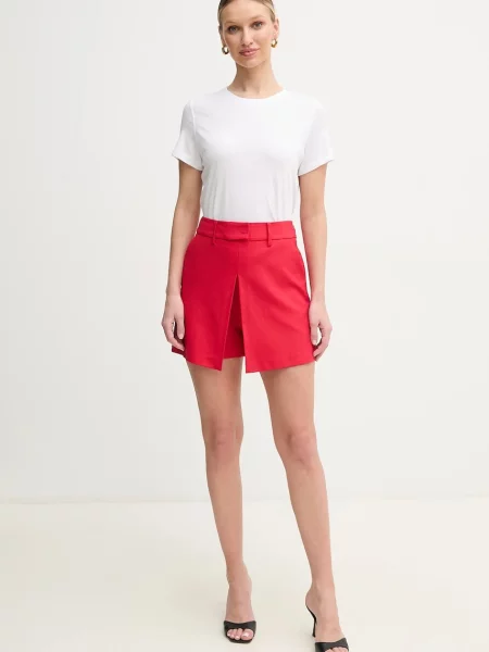 Однотонні шорти Simona Corsellini з високою посадкою червоні