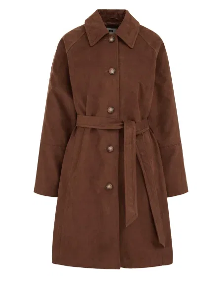 WE Fashion Palton de primăvară-toamnă maro