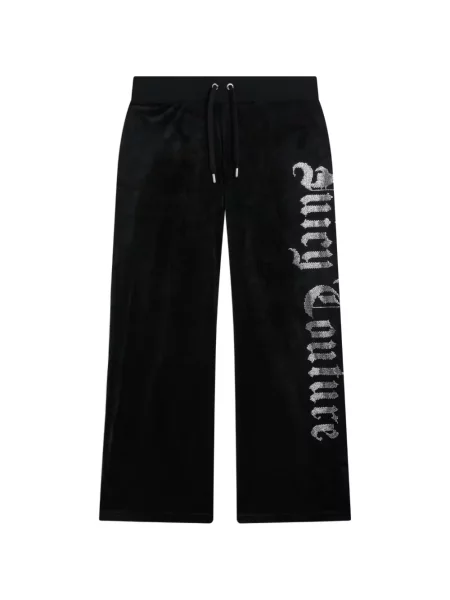Pantaloni Juicy Couture alergare cu autograf negru