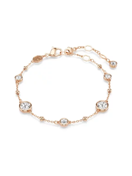 Bransoletka Swarovski różowa