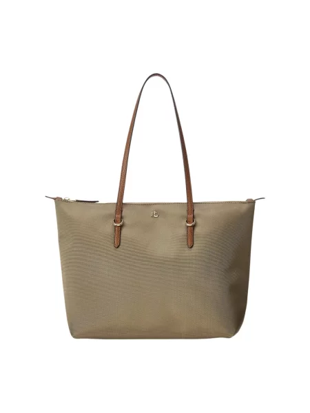 Torebka Ralph Lauren skórzana zielona