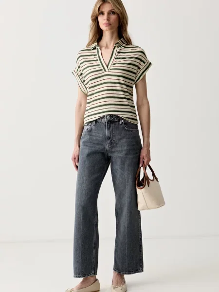Calvin Klein Jeans rifle straight dámske sivá