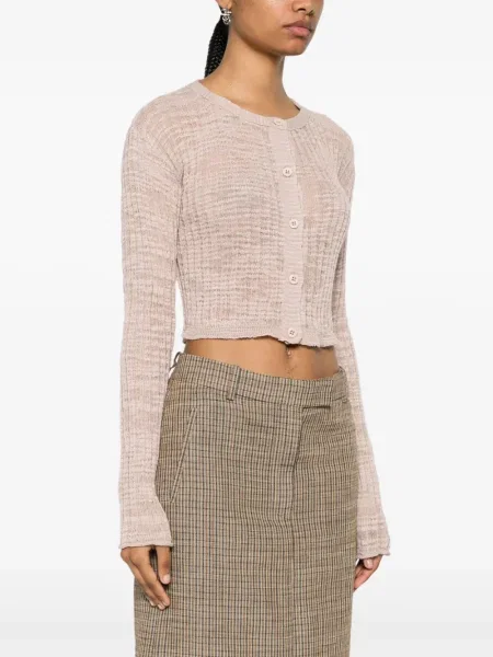 Przezroczysty kardigan Acne Studios różowy