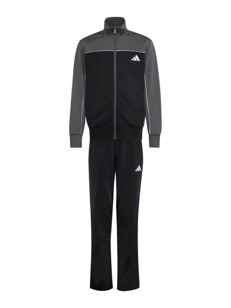 ADIDAS SPORTSWEAR Costum de trening Junior Tricot Colourpop gri închis / negru alb