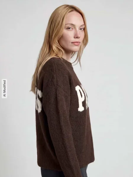 Sweter o kroju relaxed fit z dodatkiem wełny model JERICO' Only