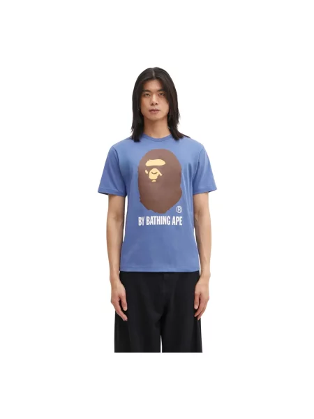 Koszulka A Bathing Ape® z nadrukiem niebieska