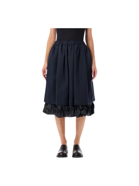 Spódnica midi Comme Des Garcons niebieska