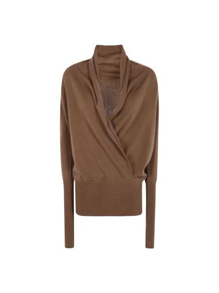 Sweter 7 For All Mankind wełniany brązowy