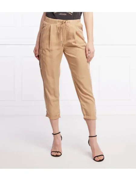 Pepe Jeans London Cargo nadrág JYNX | Relaxed fit | high waist bézs