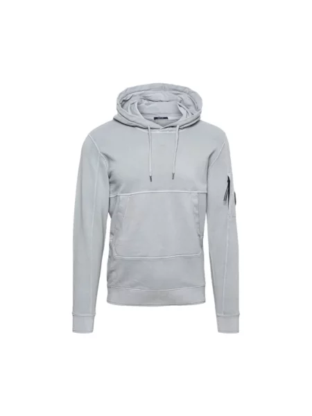 Bluza z kapturem C.p. Company z kapturem szara