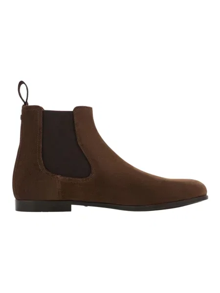 Sztyblety Ferragamo skórzane brązowe