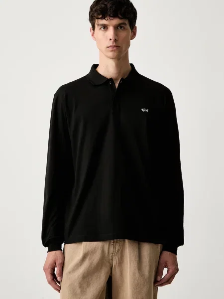 Tricou cu mânecă lungă Paul&shark negru