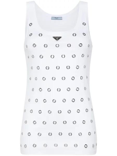 Top Prada alb