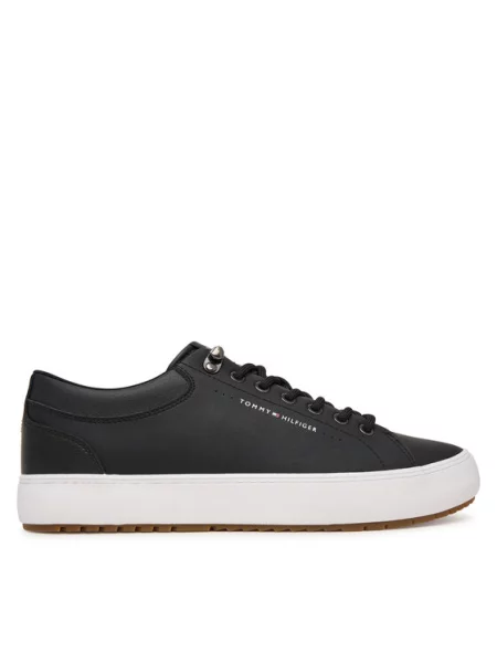 Tommy Hilfiger Laisvalaikio batai Harlem Lth Vulc Cleat Winter juoda