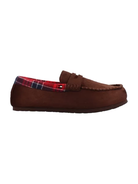 Kockás félcipo Tommy Hilfiger barna